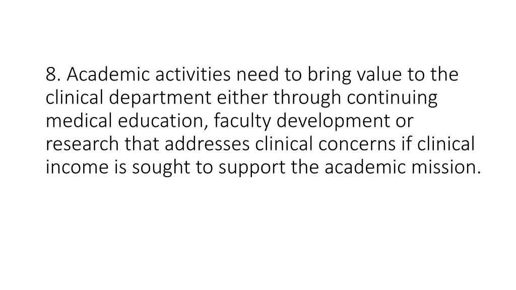 8 academic activities need to bring value