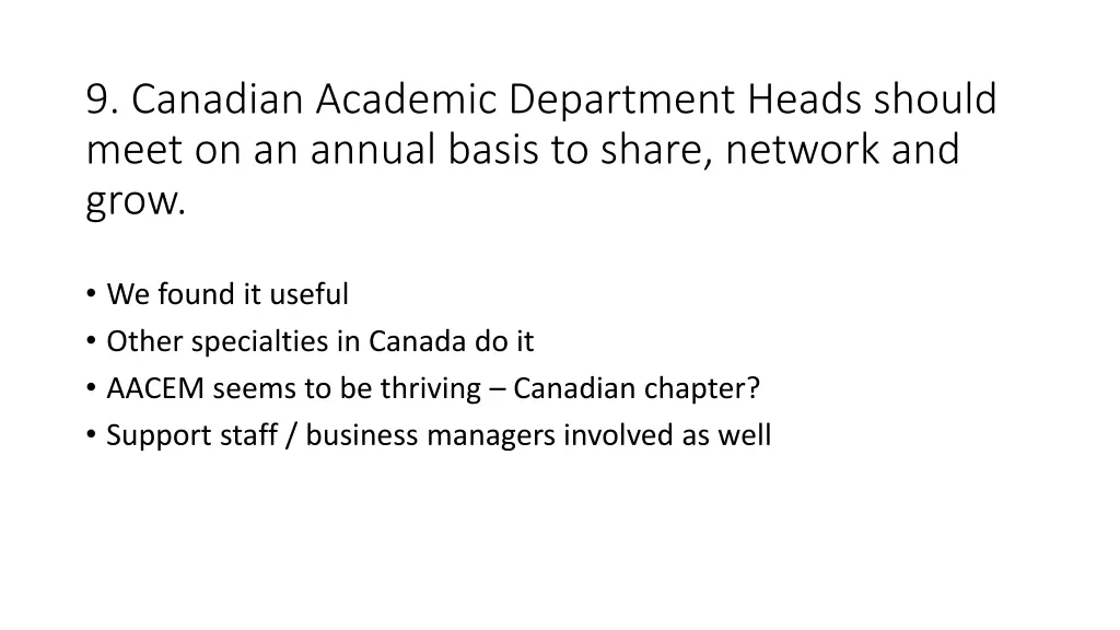 9 canadian academic department heads should meet