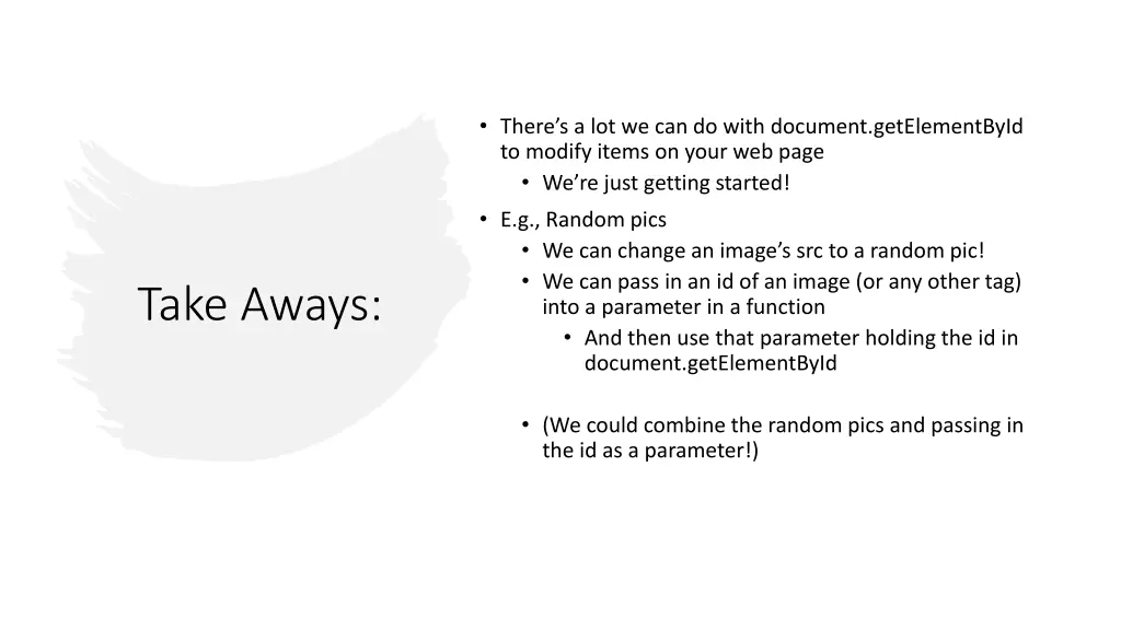 there s a lot we can do with document