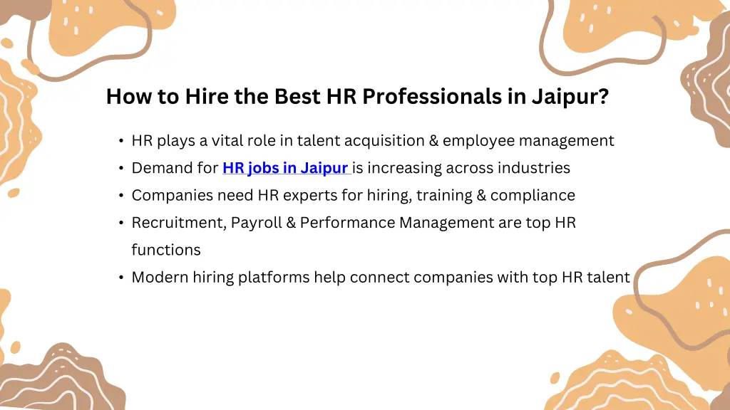 how to hire the best hr professionals in jaipur