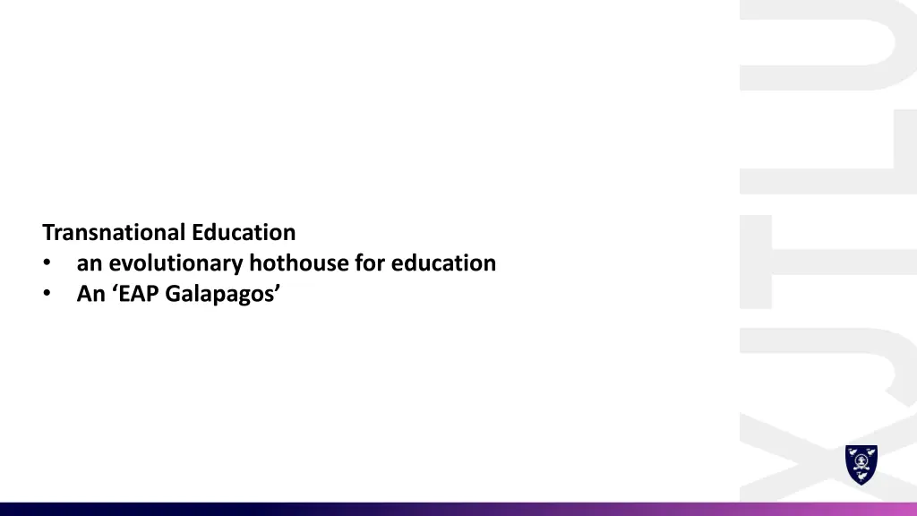 transnational education an evolutionary hothouse