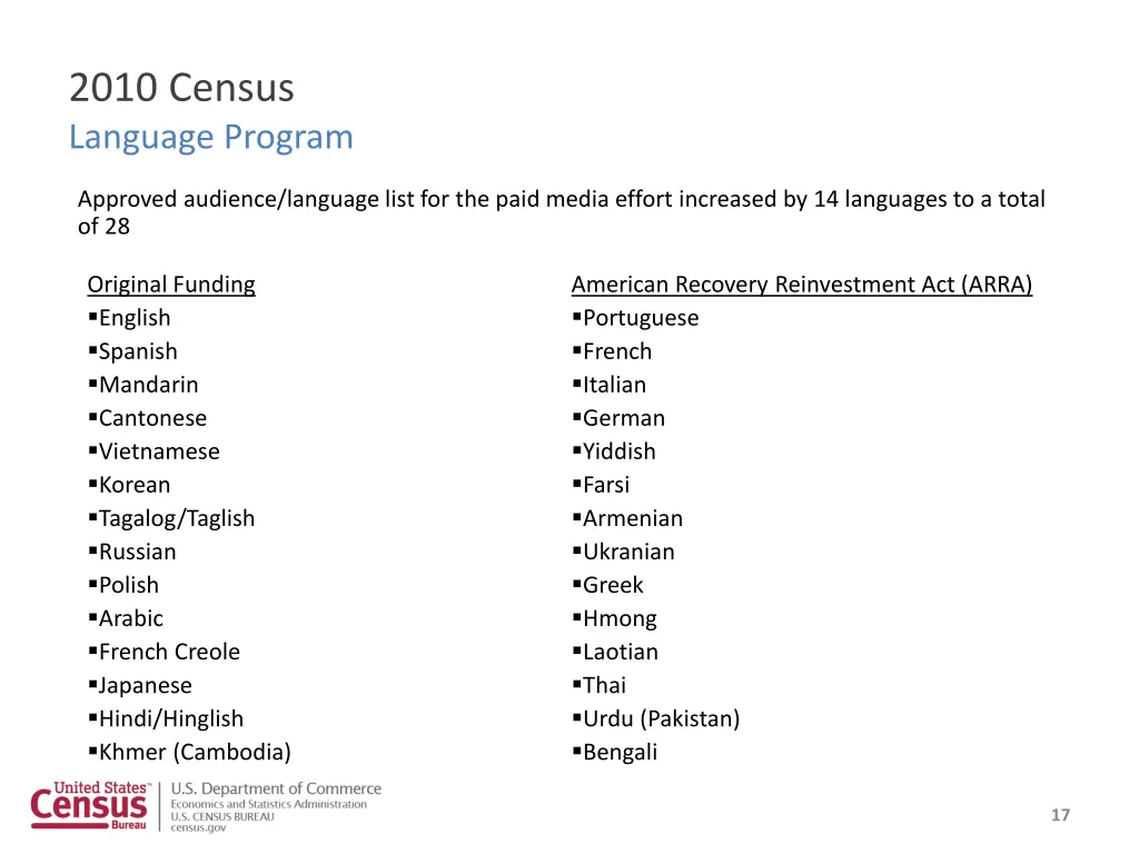 2010 census language program