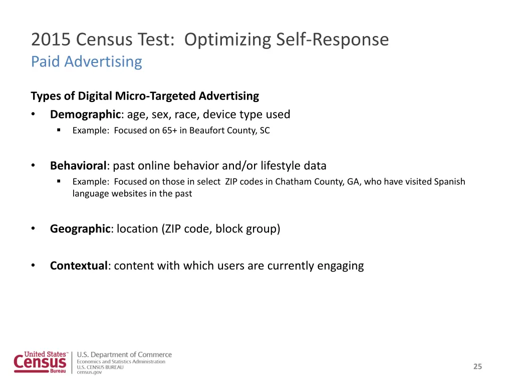 2015 census test optimizing self response paid