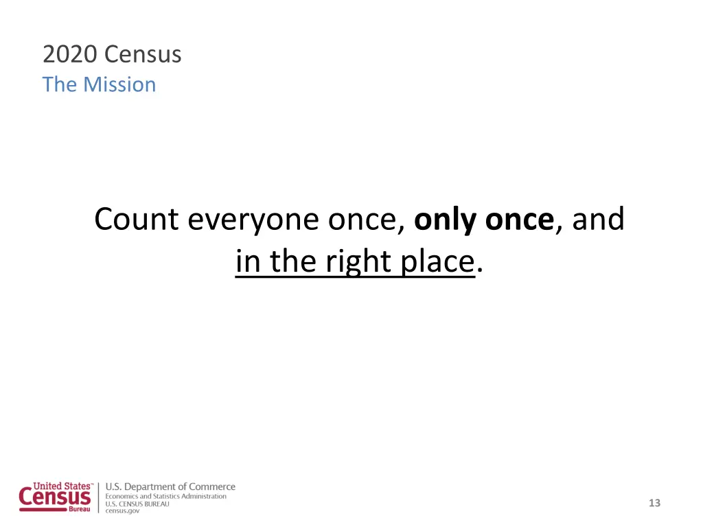 2020 census the mission