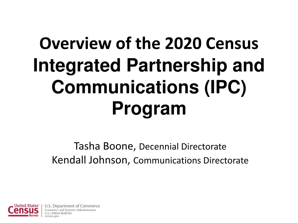 overview of the 2020 census integrated