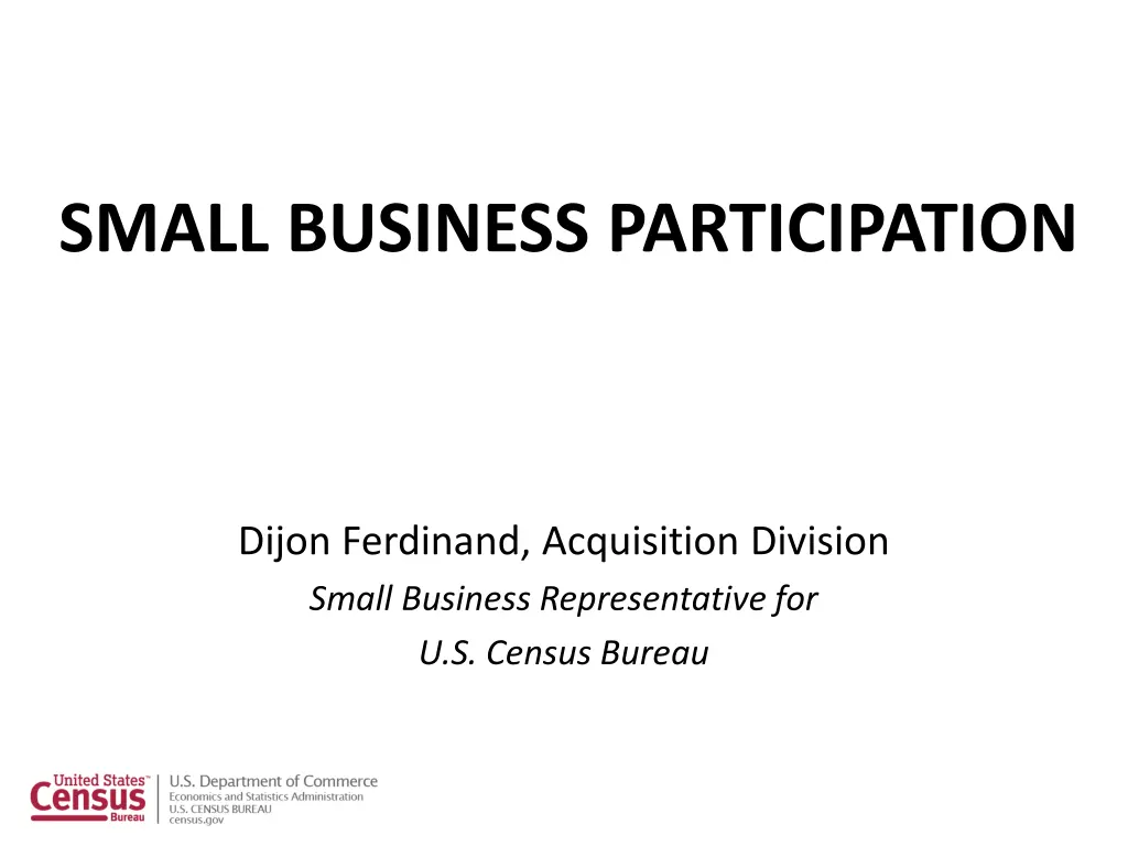 small business participation