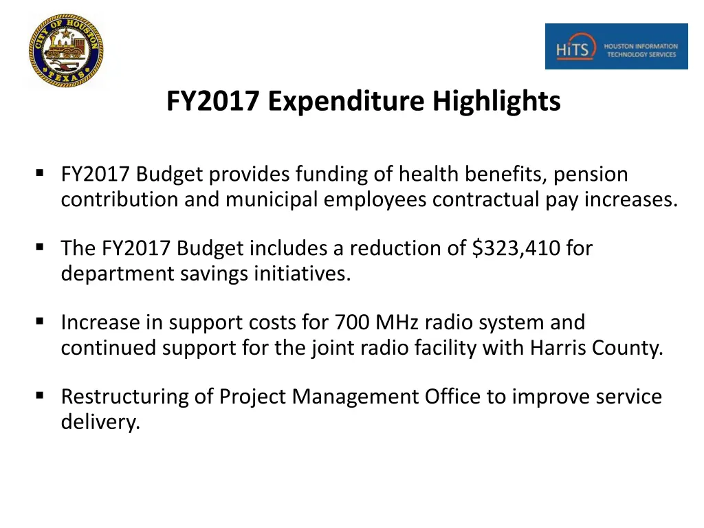 fy2017 expenditure highlights