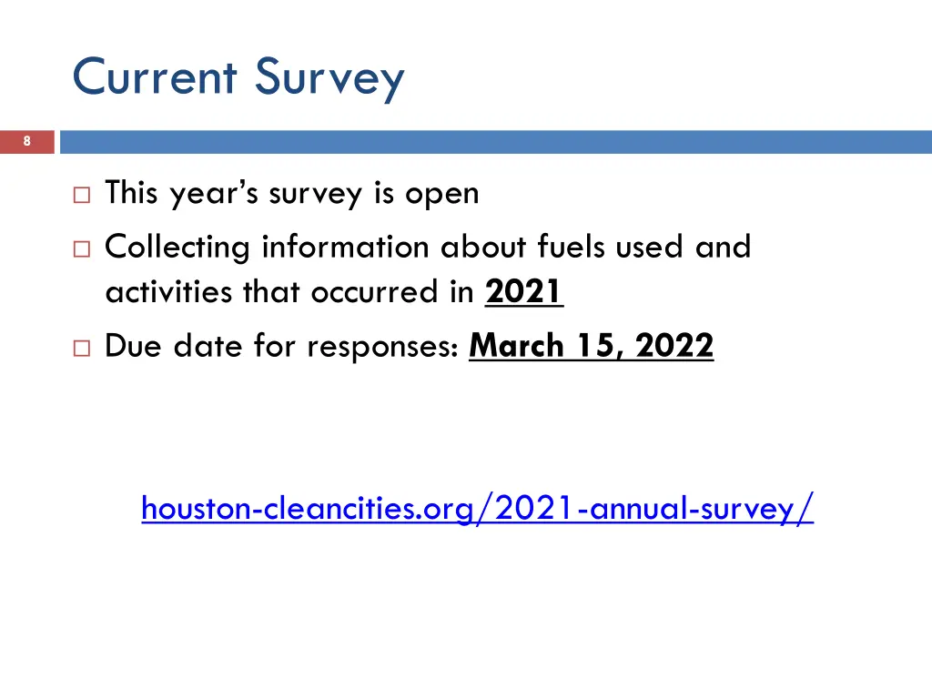 current survey