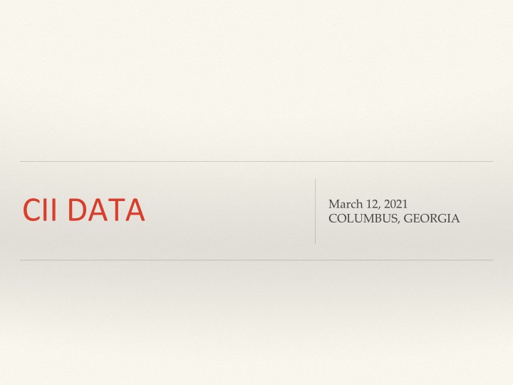 cii data