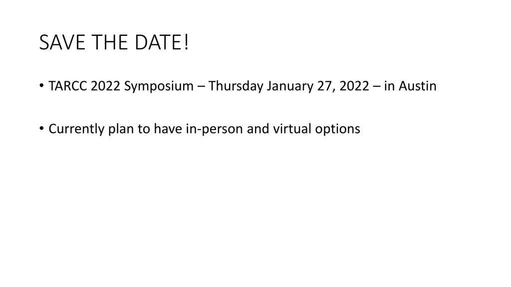 save the date