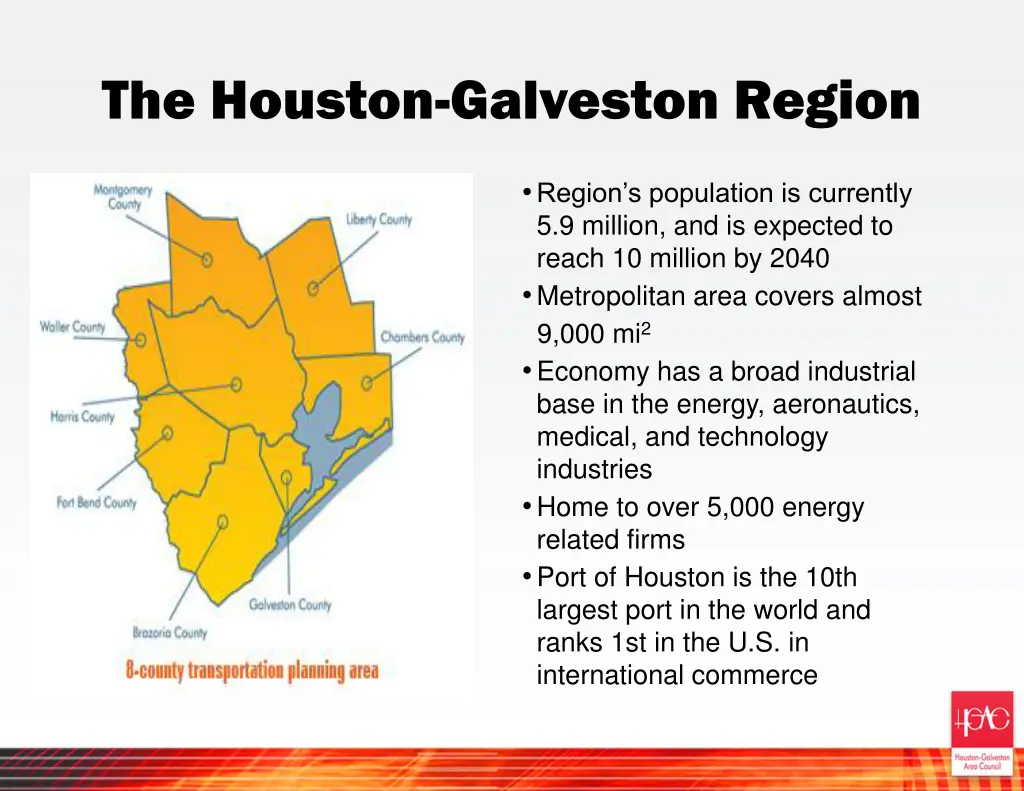 the houston galveston region
