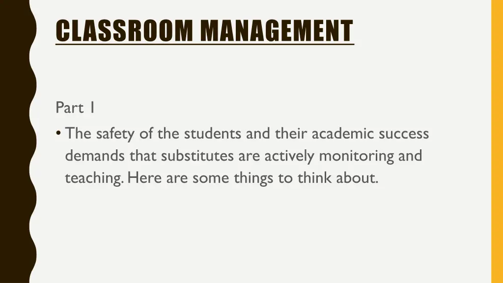 classroom management