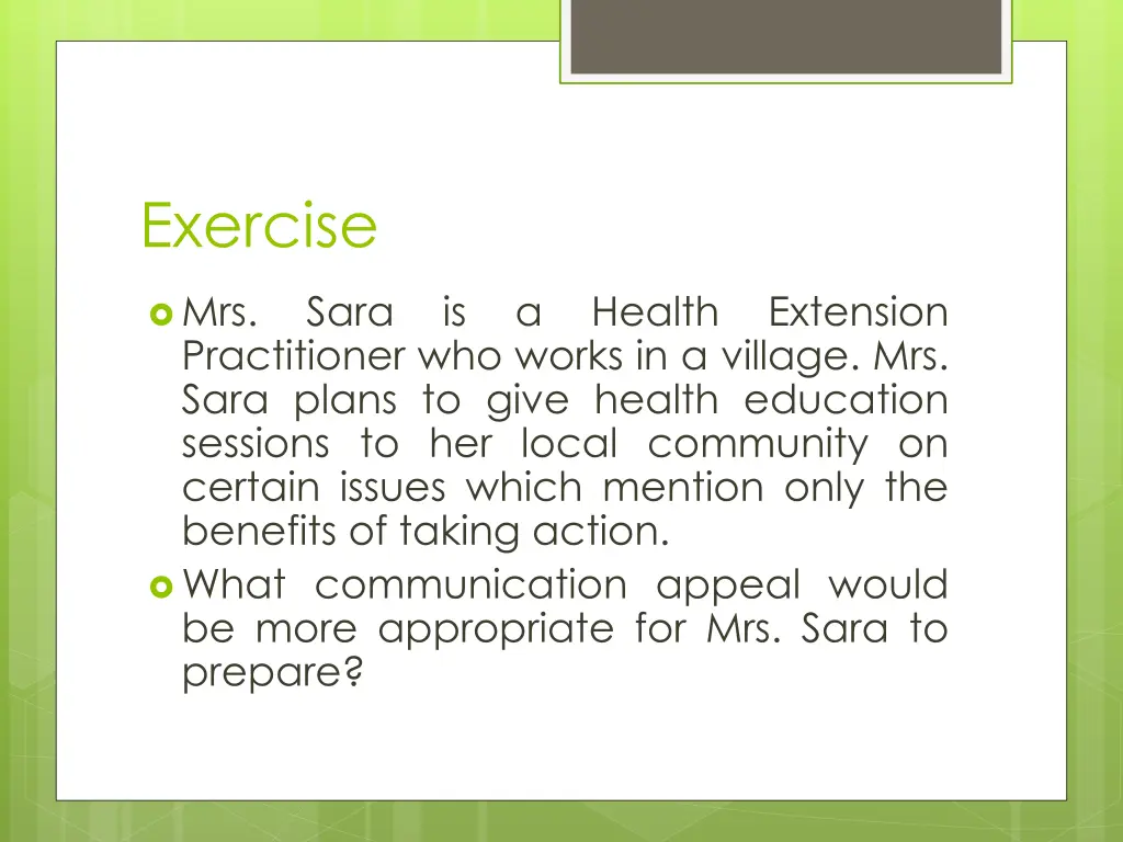 exercise