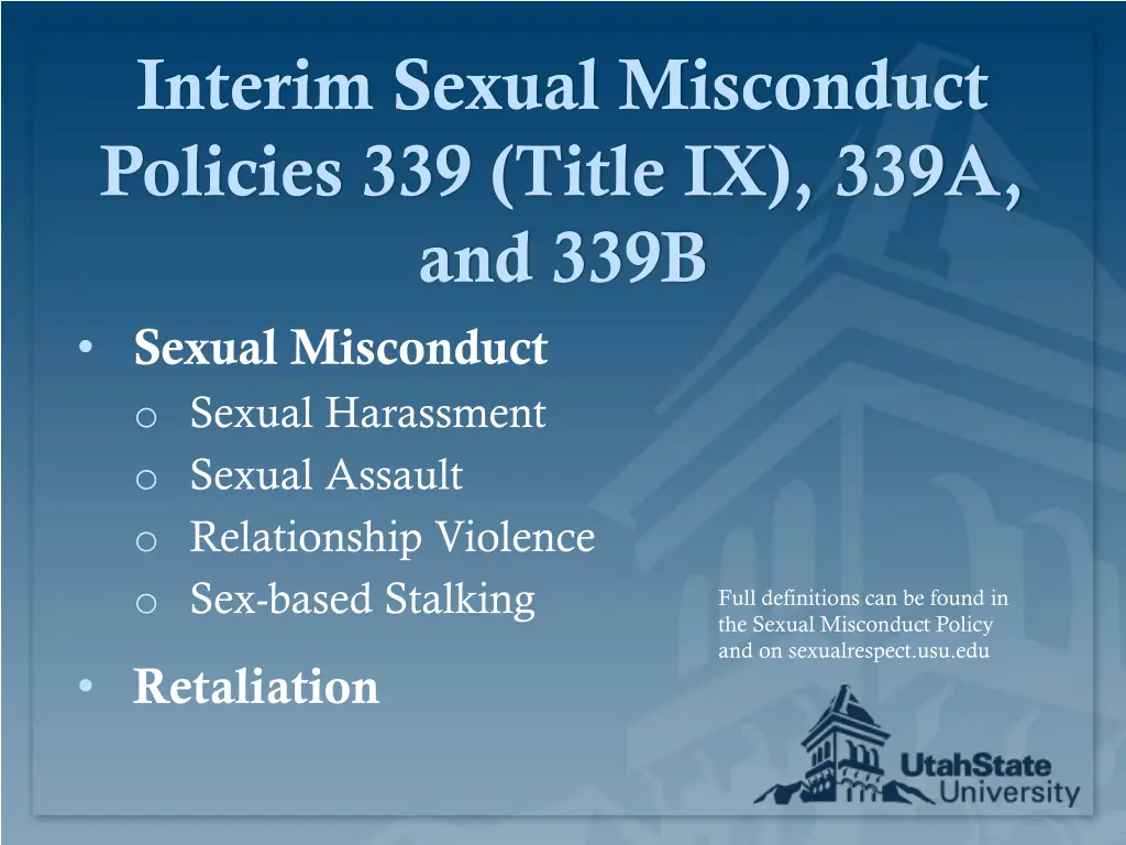 interim sexual misconduct policies 339 title