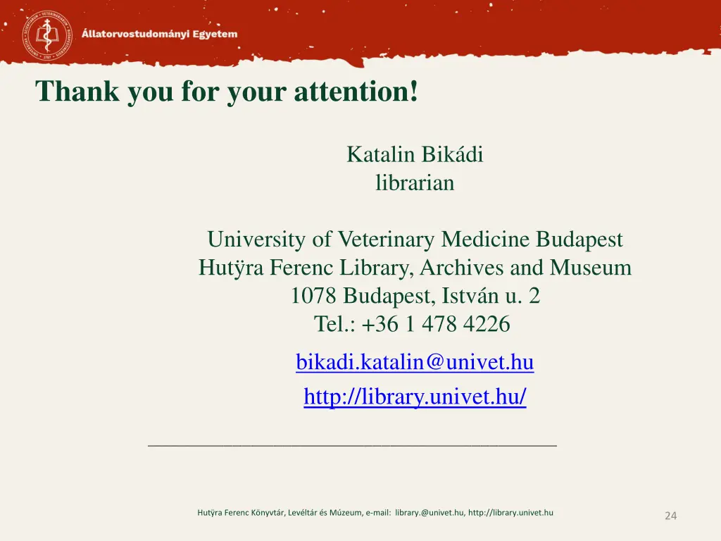 thank you for your attention