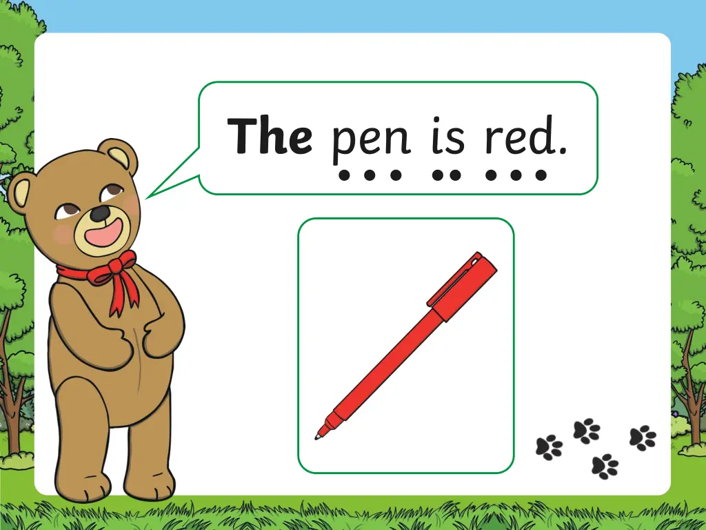 the pen is red 1