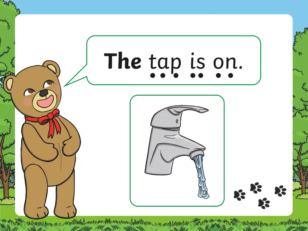 the tap is on 1