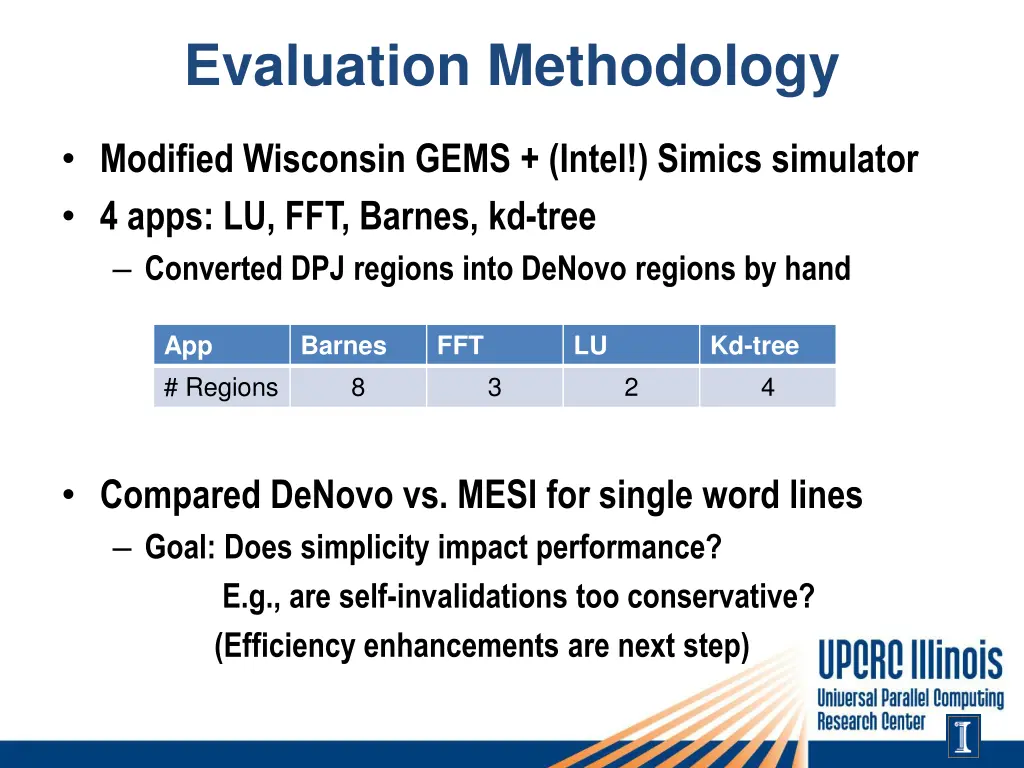 evaluation methodology