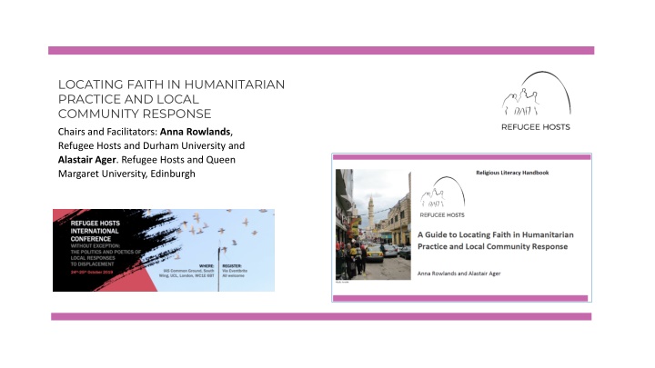 locating faith in humanitarian practice and local