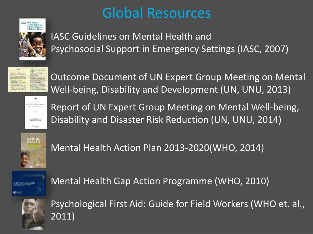 global resources