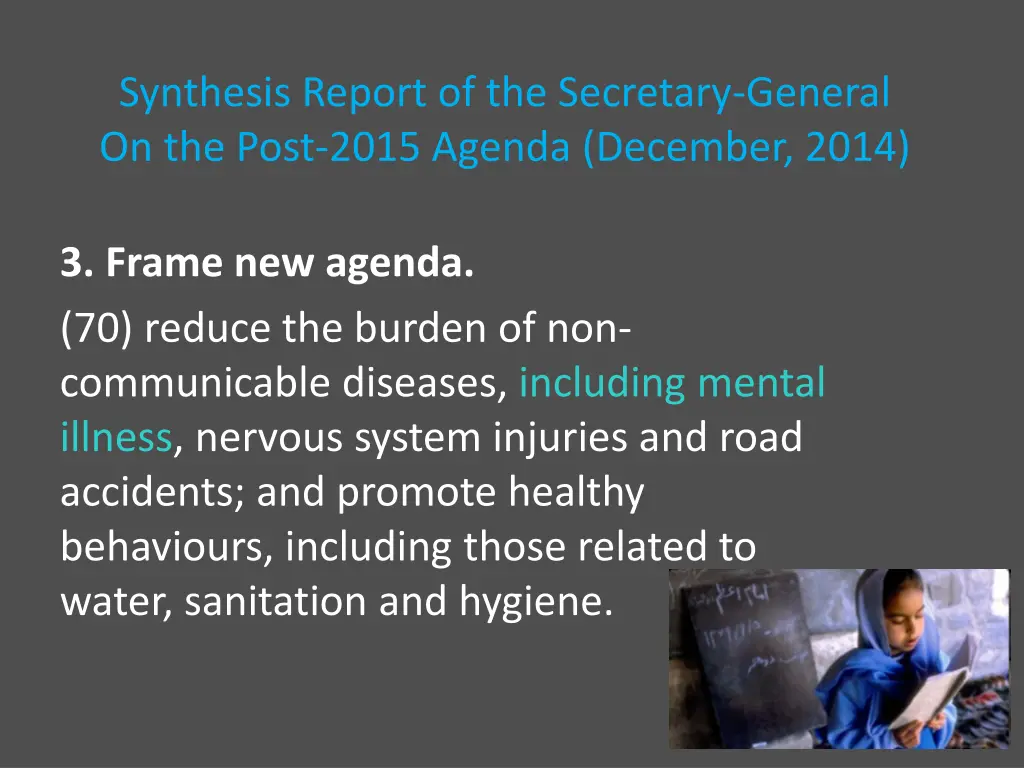 synthesis report of the secretary general 1