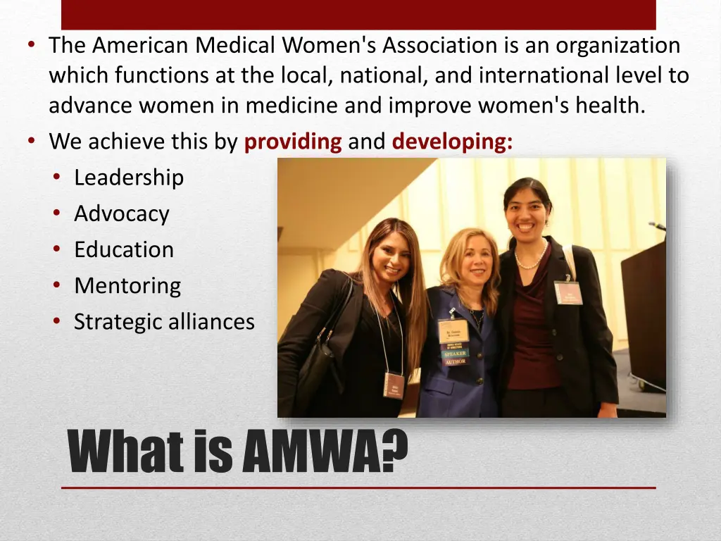 the american medical women s association