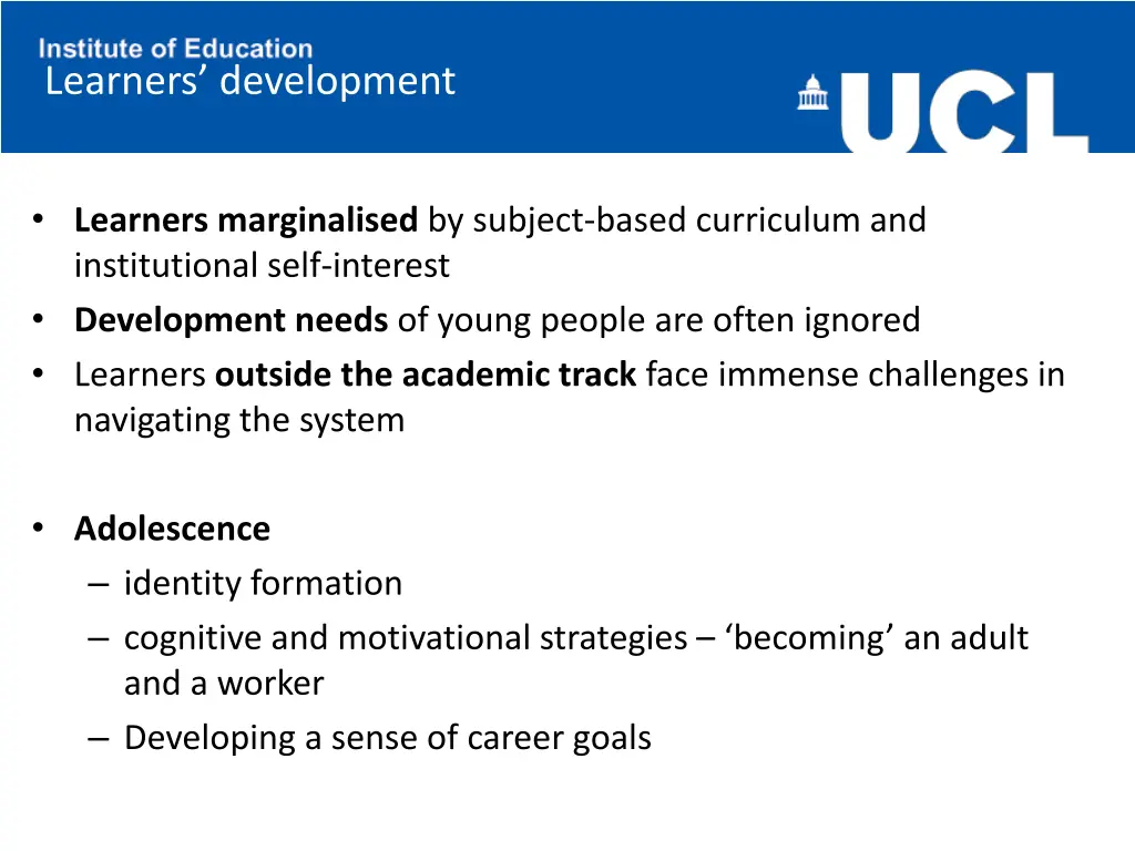 learners development