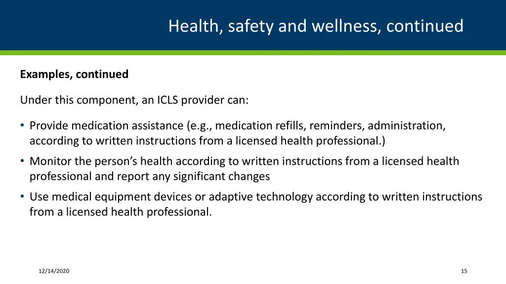 health safety and wellness continued