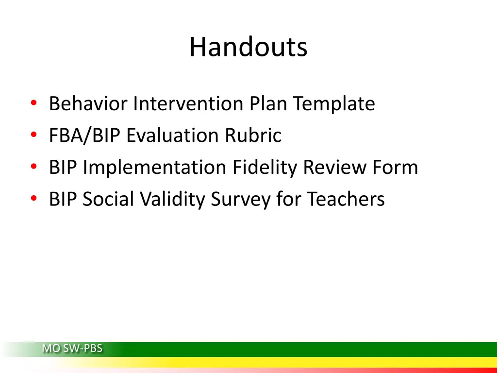 handouts