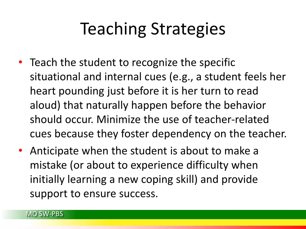 teaching strategies