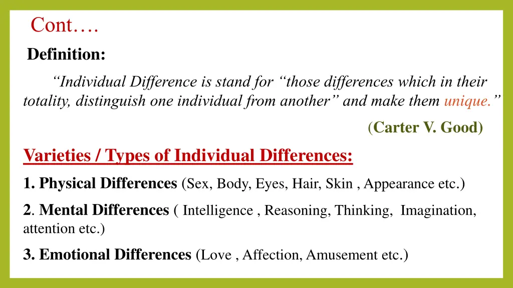 cont definition