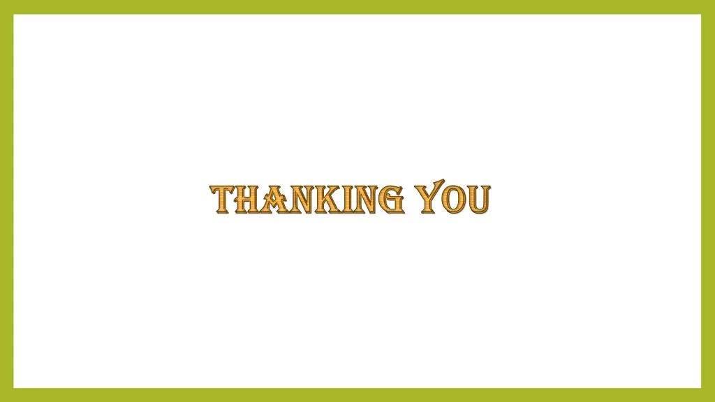 thanking you thanking you