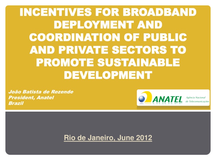incentives for broadband incentives for broadband