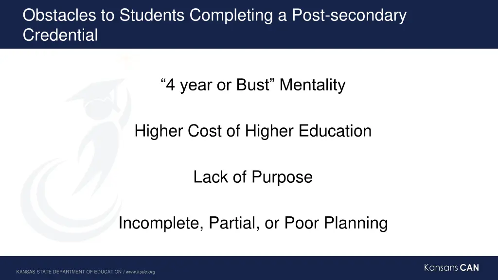 obstacles to students completing a post secondary