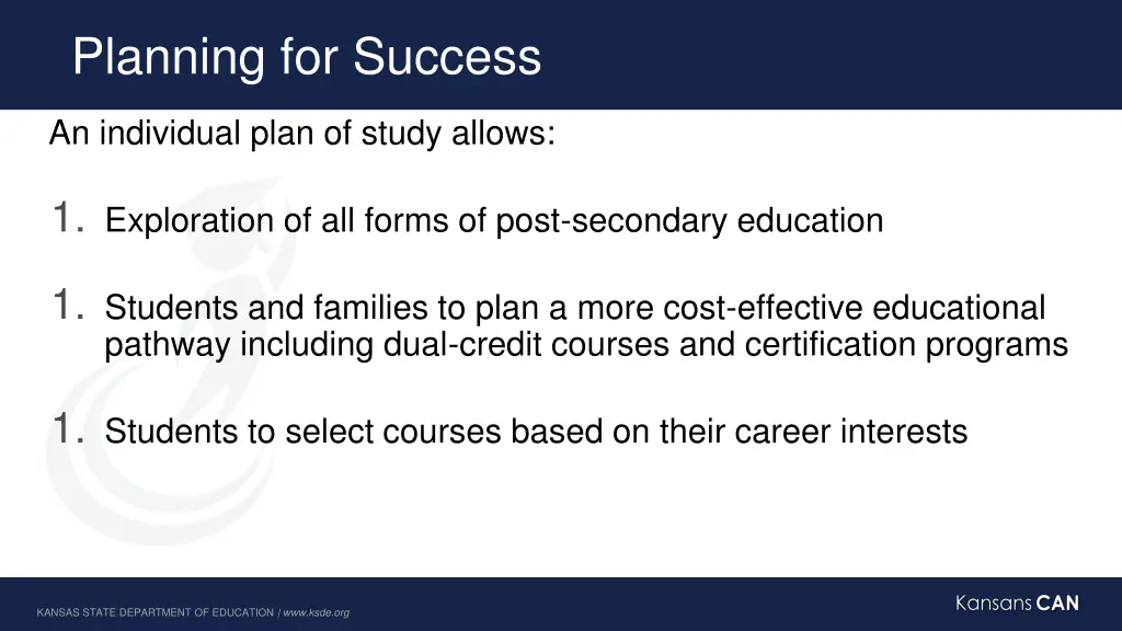 planning for success