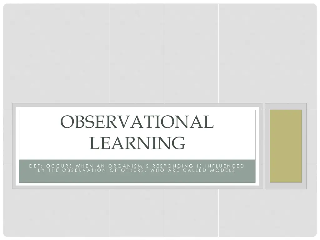 observational learning