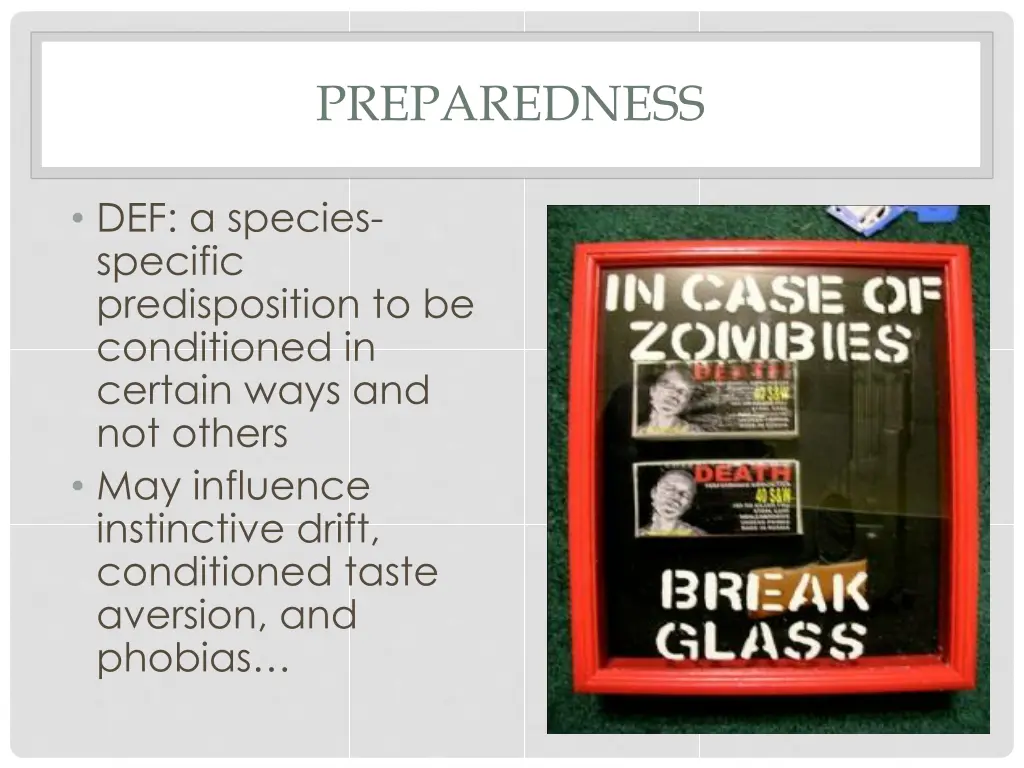preparedness