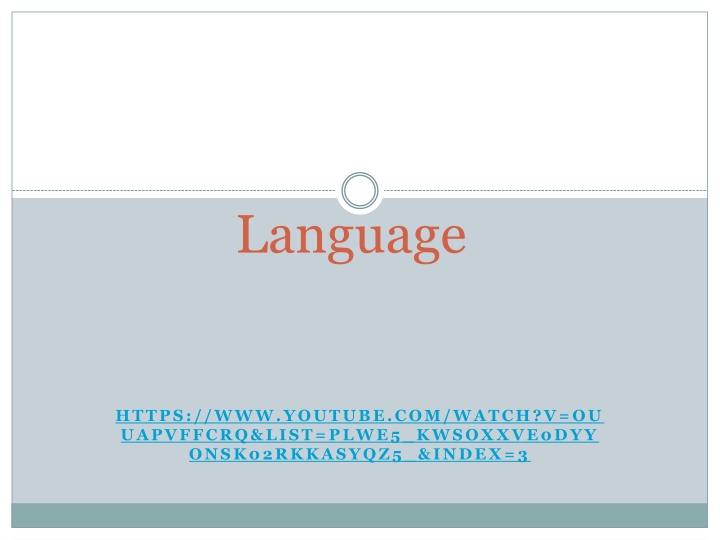 language