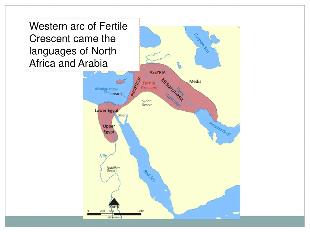 western arc of fertile crescent came