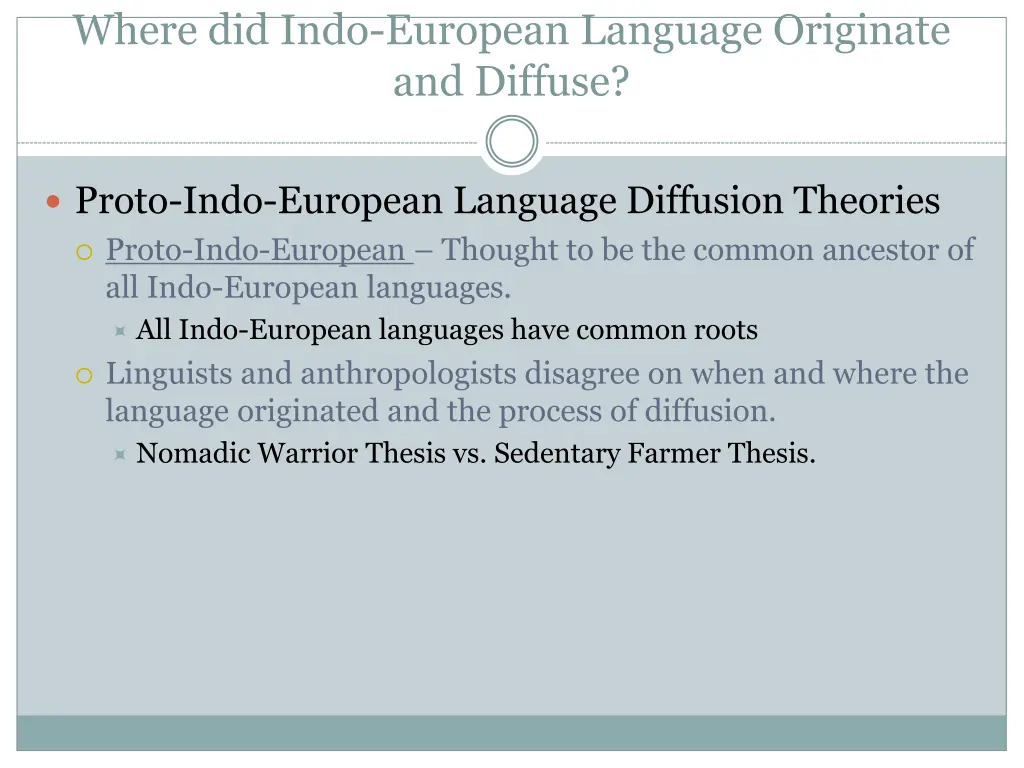 where did indo european language originate