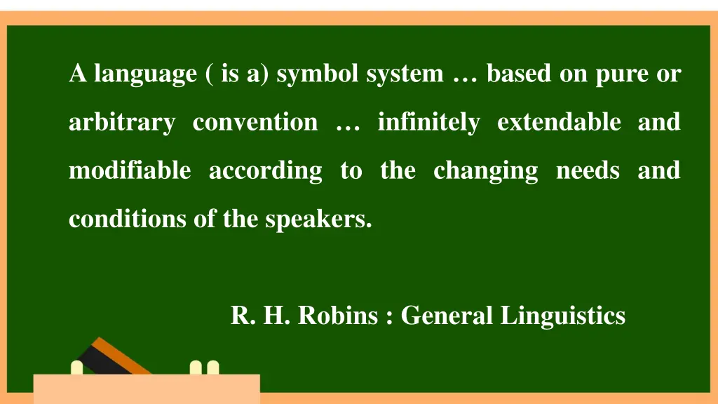 a language is a symbol system based on pure or