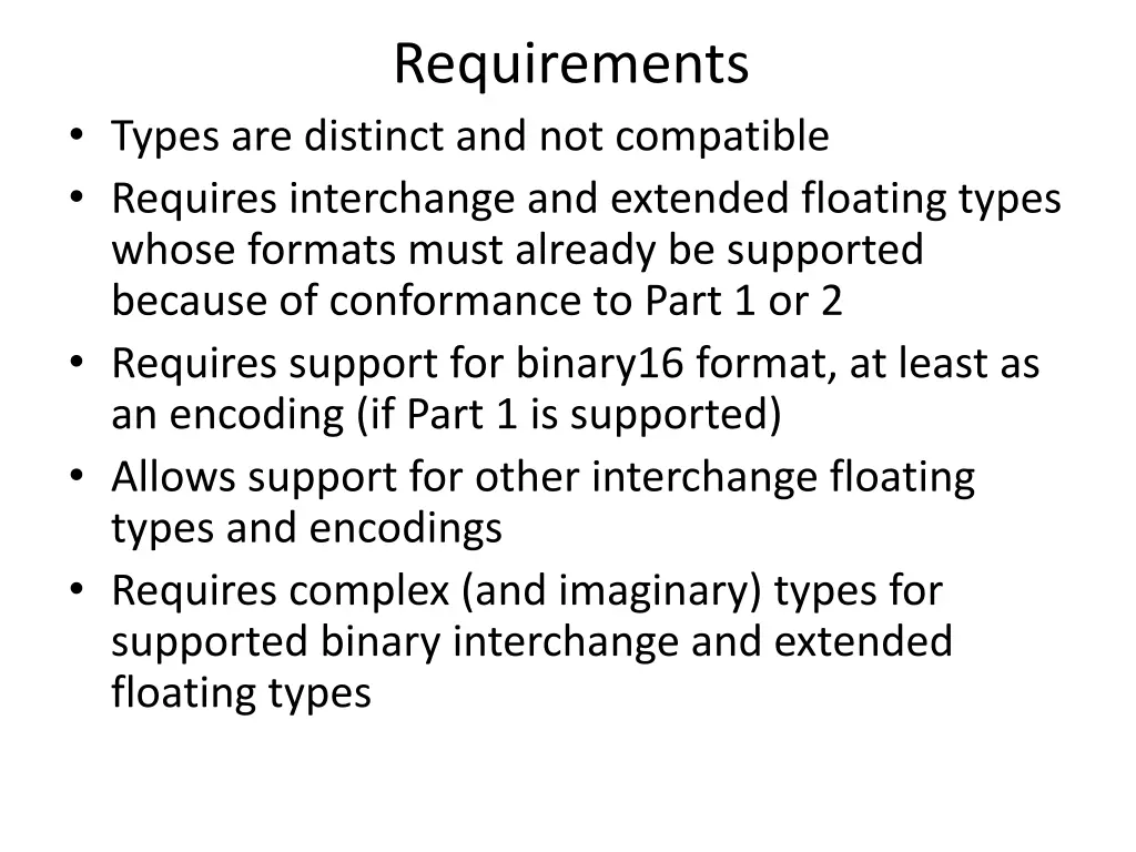 requirements