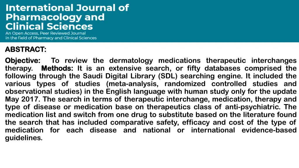 abstract abstract objective objective therapy