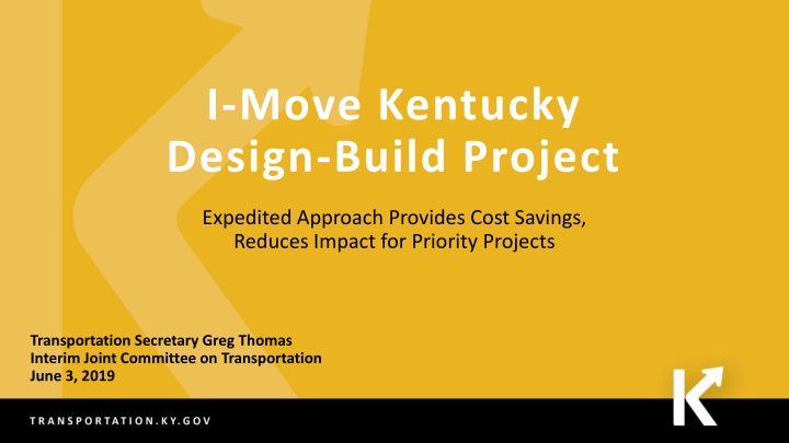 i move kentucky design build project
