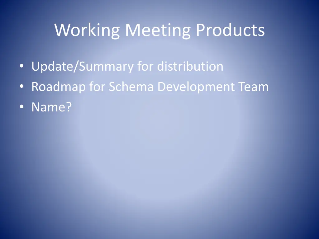working meeting products