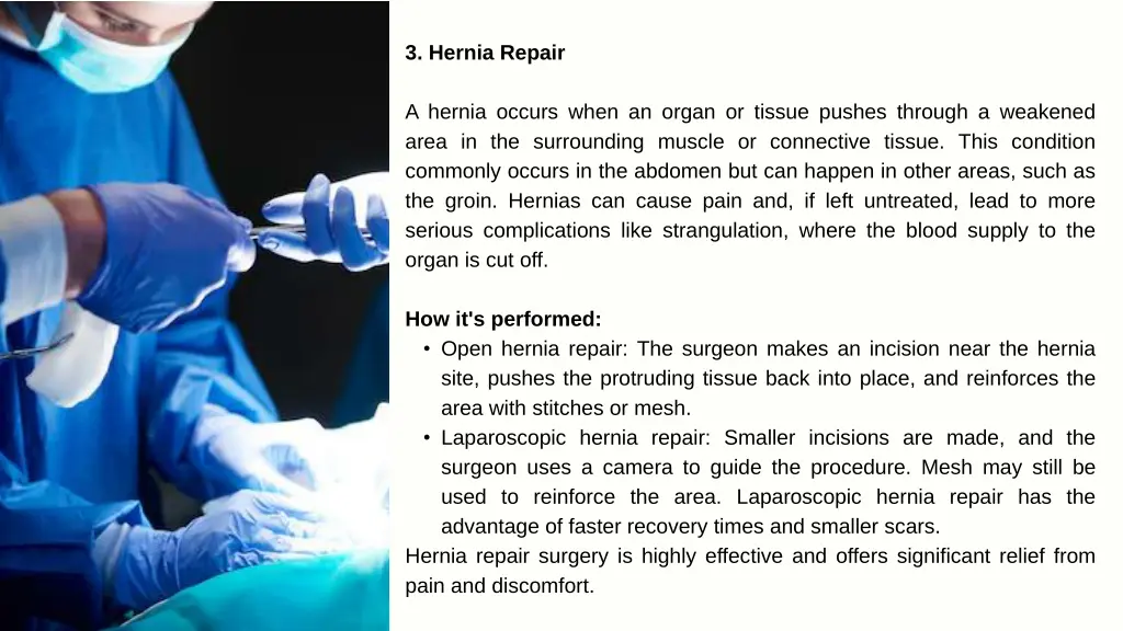 3 hernia repair