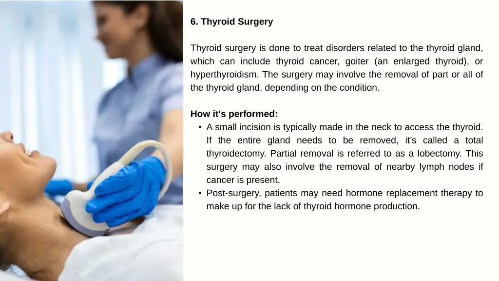 6 thyroid surgery