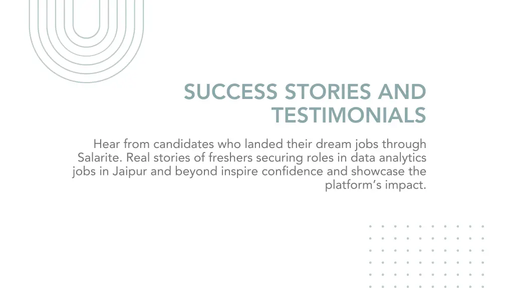 success stories and testimonials