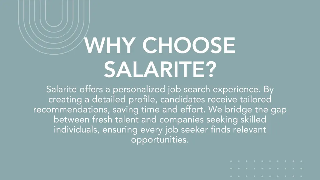 why choose salarite salarite offers
