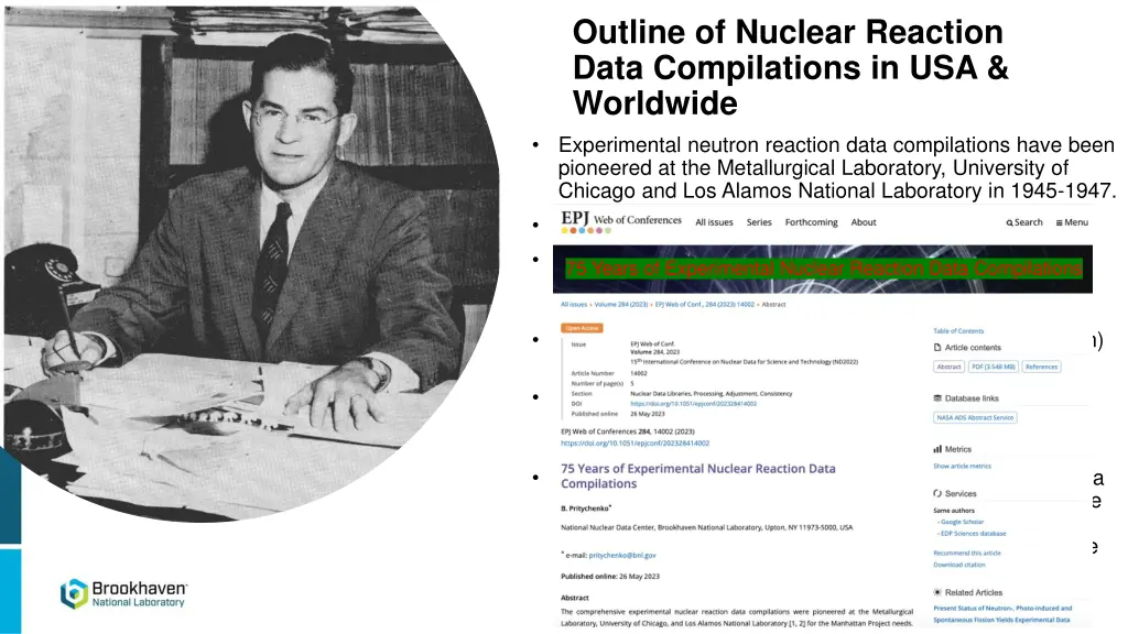 outline of nuclear reaction data compilations